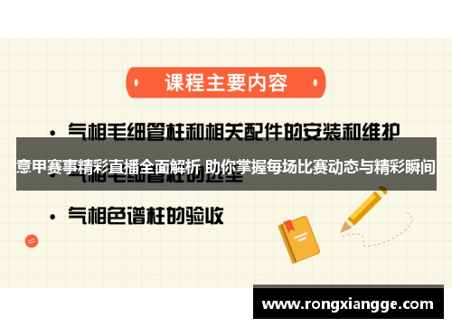 意甲赛事精彩直播全面解析 助你掌握每场比赛动态与精彩瞬间